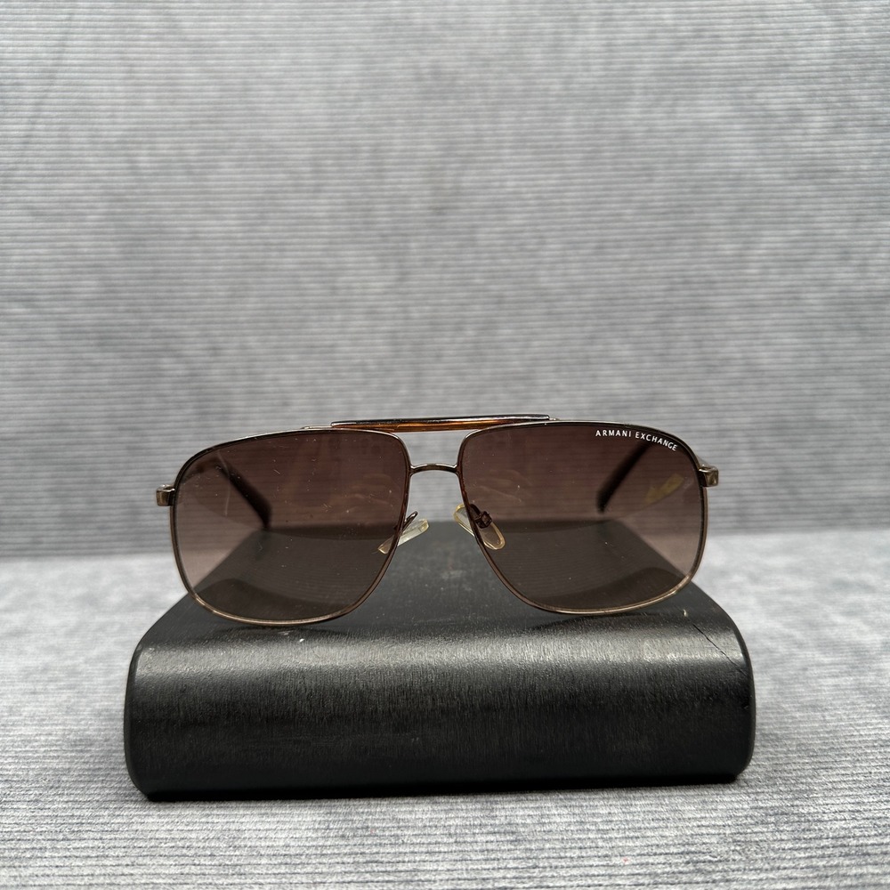 Armani Exchange AX181/S Aviator Y2K Sunglasses Brown Metal Tortoise 62-12-140